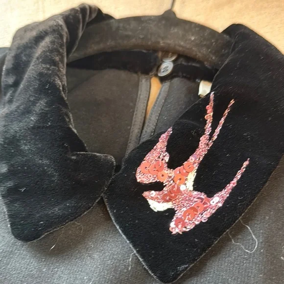 Miu Miu Black Boxy Blouse with Peter Pan Collar - Picture 2 of 10